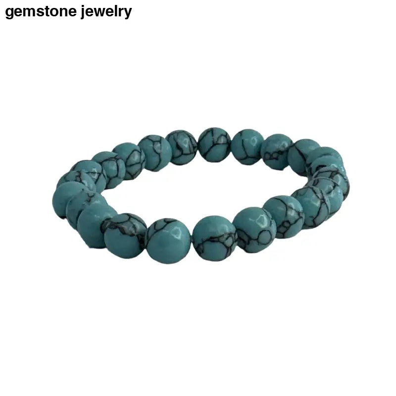 turquoise Bracelet, 8mm turquoise Bracelet - Bec Sue Jewelry Shop