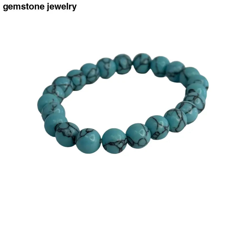 turquoise Bracelet, 8mm turquoise Bracelet - Bec Sue Jewelry Shop