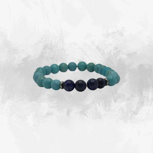 Empower Your Essence – AAA Turquoise & Lapis Lazuli Stretch Bracelet