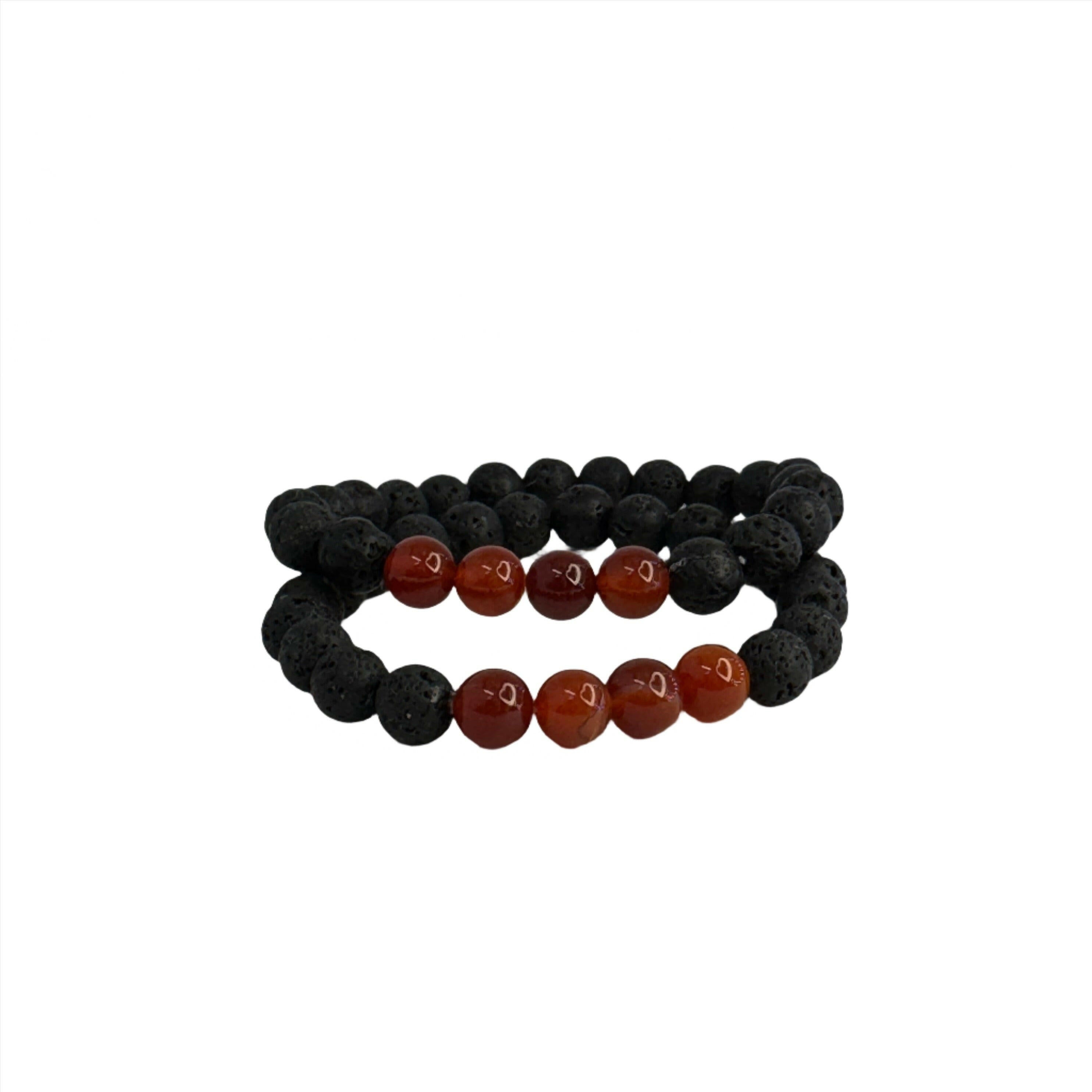 8mm bead lava bracelet