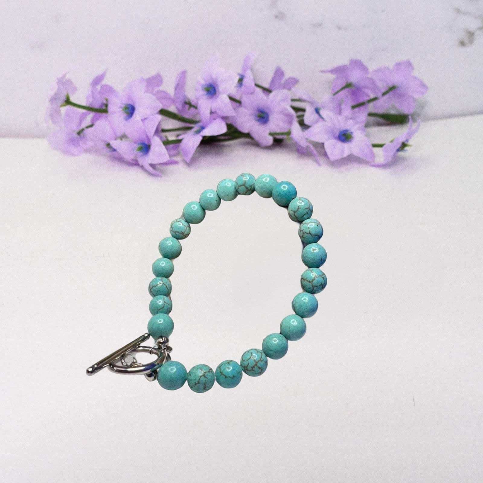 Gemstone Turquoise Bracelet – Elegant Handmade Jewelry