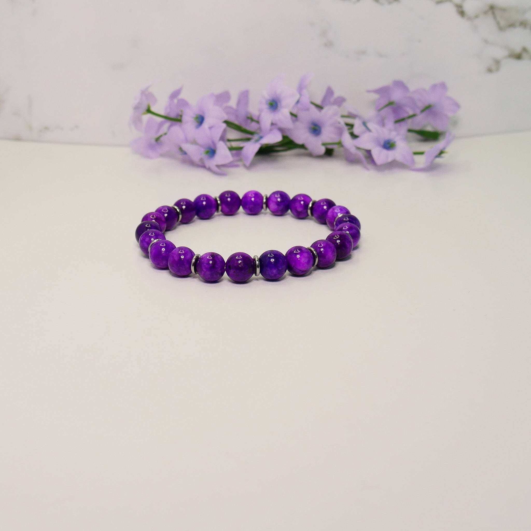 Sugilite Crystals, Sugilite Gemstone Bracelet