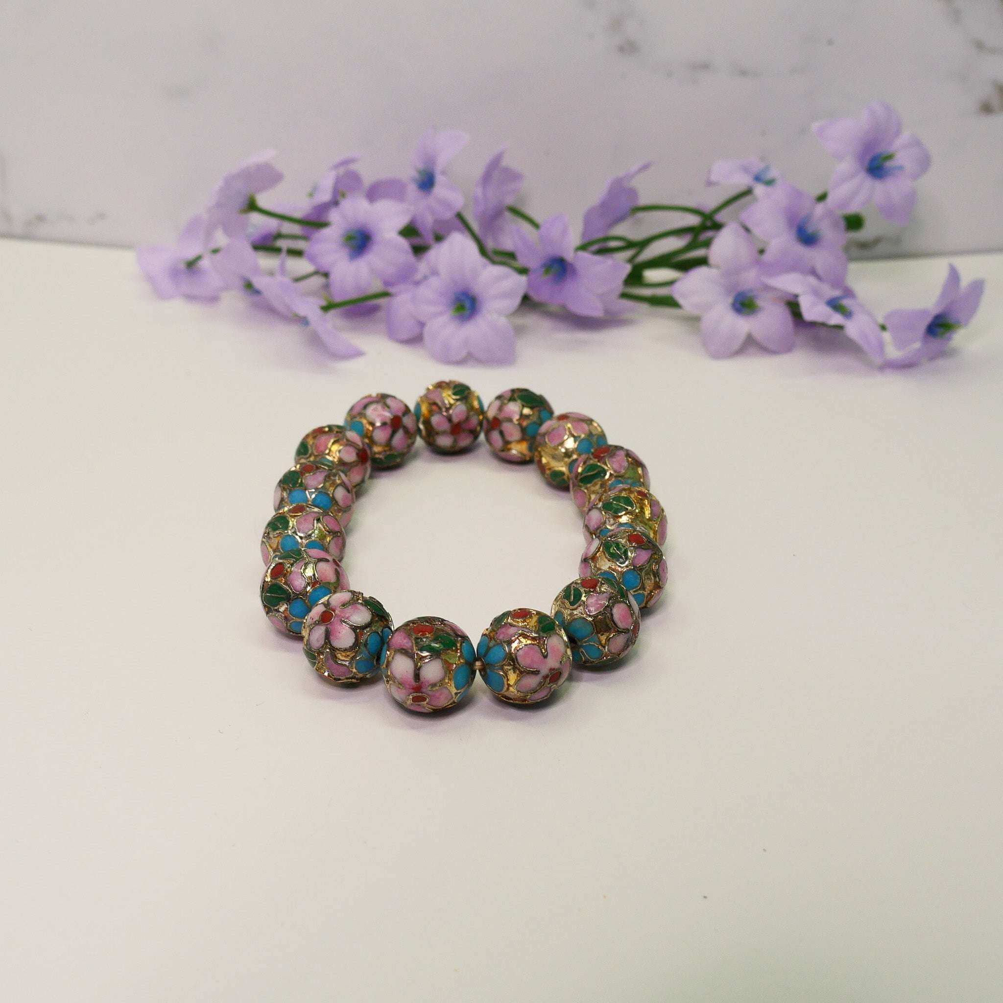 Exquisite Chinese Cloisonné Bracelet – Handcrafted Elegance