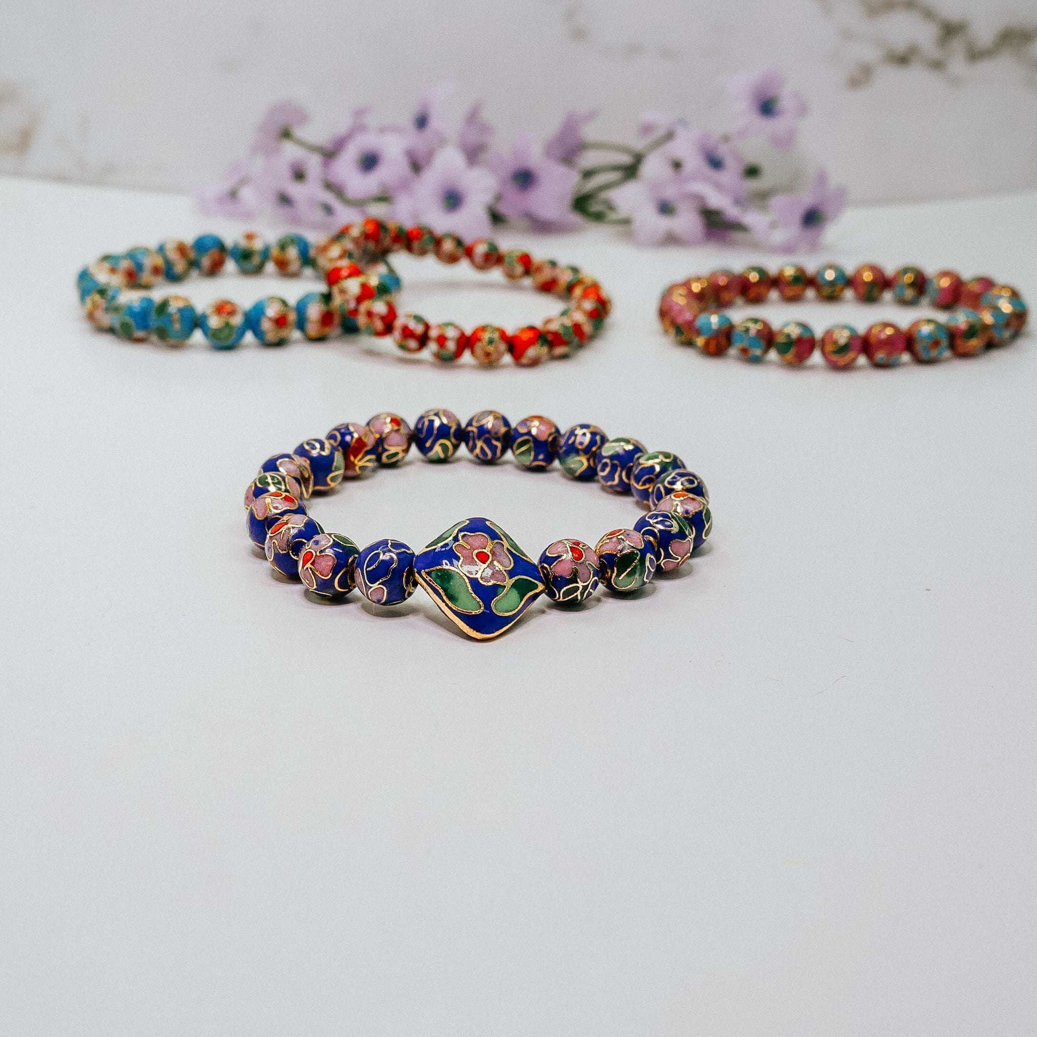 Exquisite Chinese Cloisonné Bracelet – Handcrafted Elegance