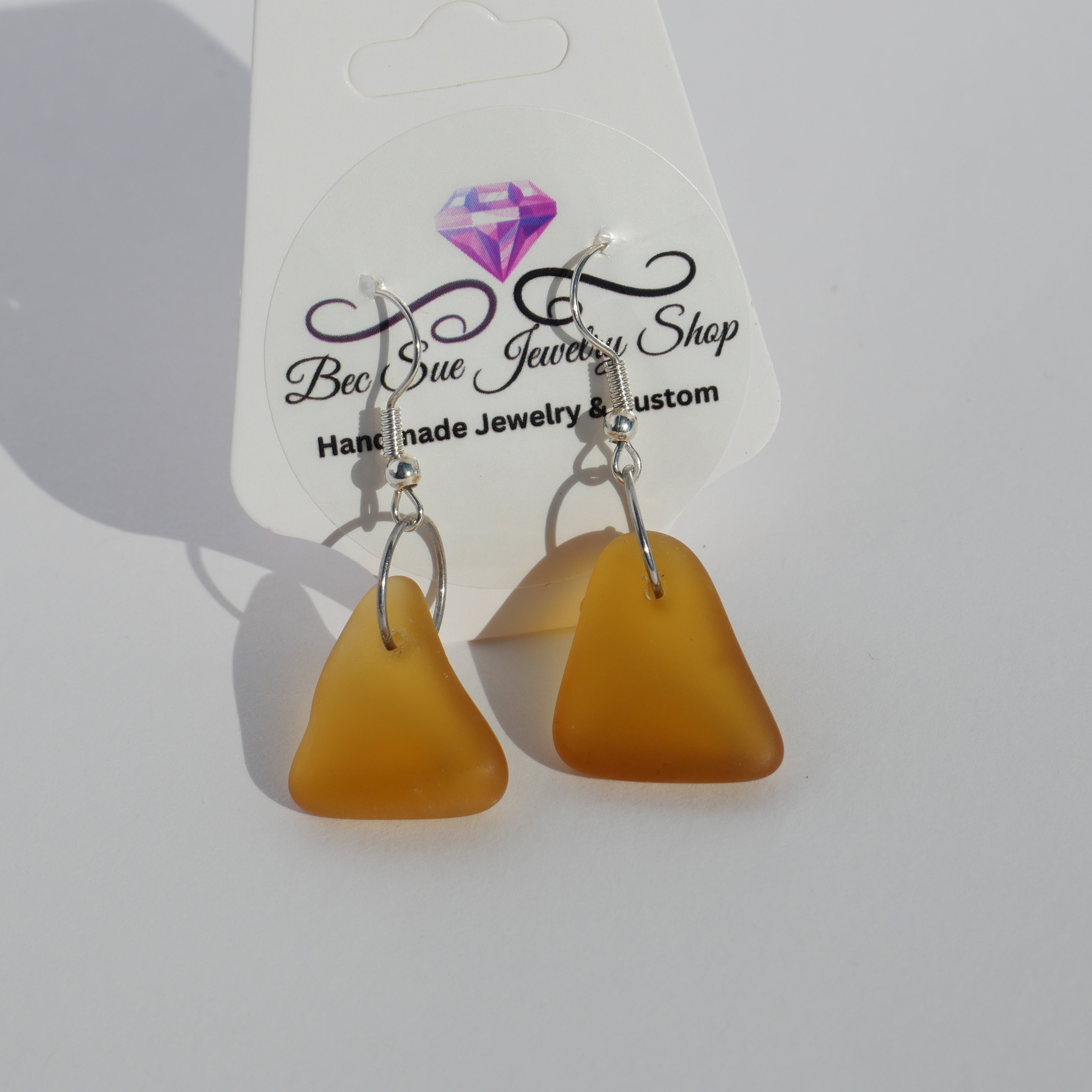 sea glass earrings