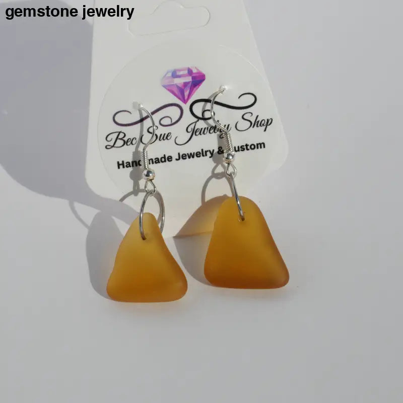 sea glass earrings