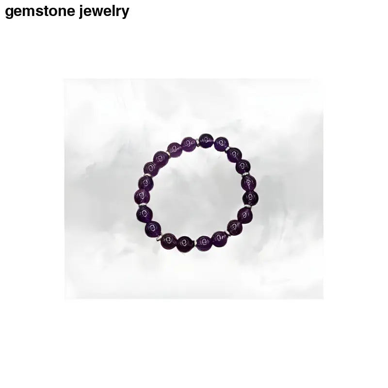 Amethyst bracelet for men