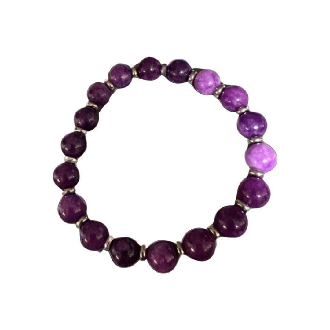 Amethyst Bracelet, February Birthstone Bracelet, Amethyst Crystal Bracelet - Bec Sue Jewelry Shop