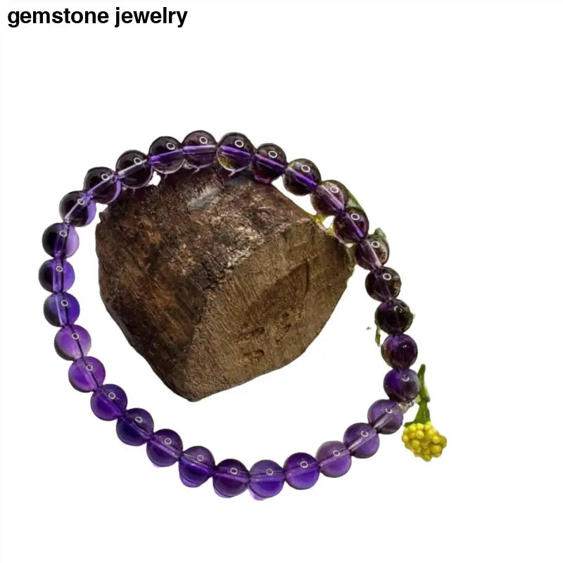 Natural Amethyst Bracelet, Amethyst Gemstone Healing Bracelet - Bec Sue Jewelry Shop