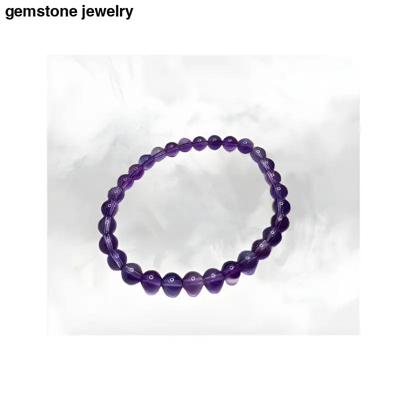 Natural Amethyst Bracelet, Amethyst Gemstone Healing Bracelet - Bec Sue Jewelry Shop