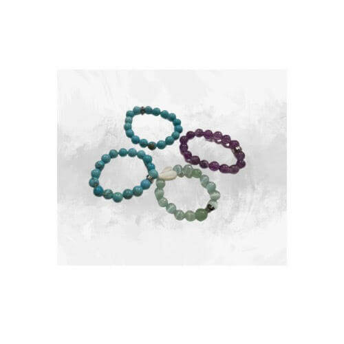 Beaded stackable Rings, Handmade Beaded Rings - Bec Sue Jewelry Shop