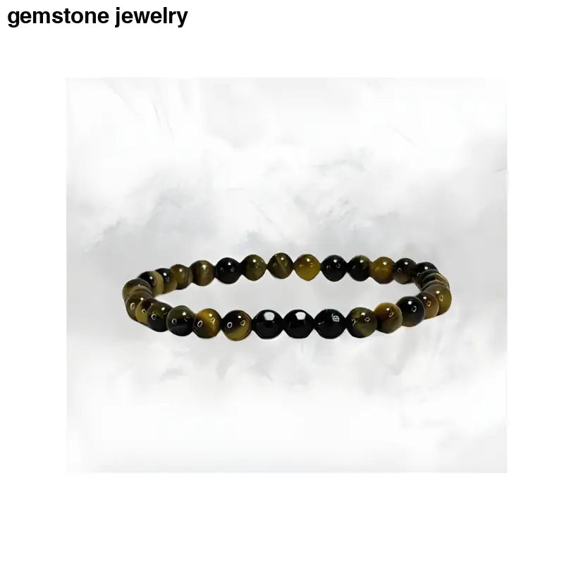 Yellow Tiger Eye Bracelet, Tiger Eye Stretch Bracelet - Bec Sue Jewelry Shop