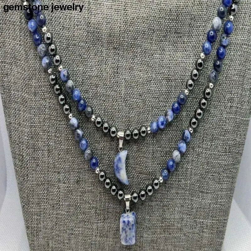 Sodalite Necklace, Sodalite Jewelry - Bec Sue Jewelry Shop