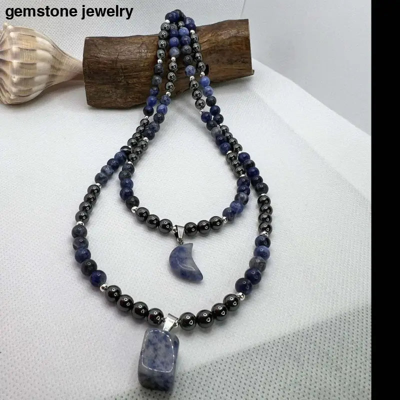 Sodalite Necklace, Sodalite Jewelry - Bec Sue Jewelry Shop