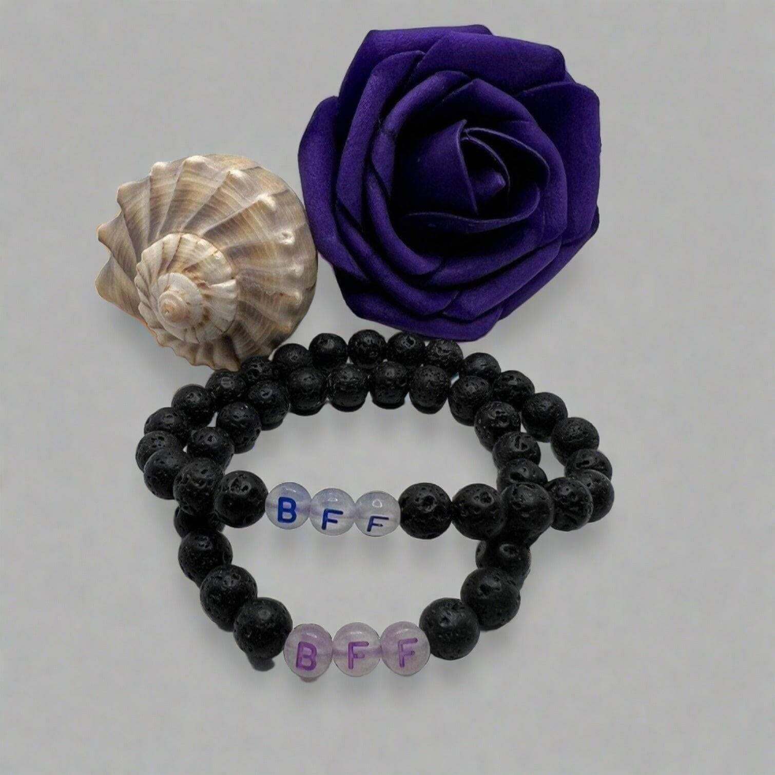 Best Friend Black Lava Bracelet - Bec Sue Jewelry Shop