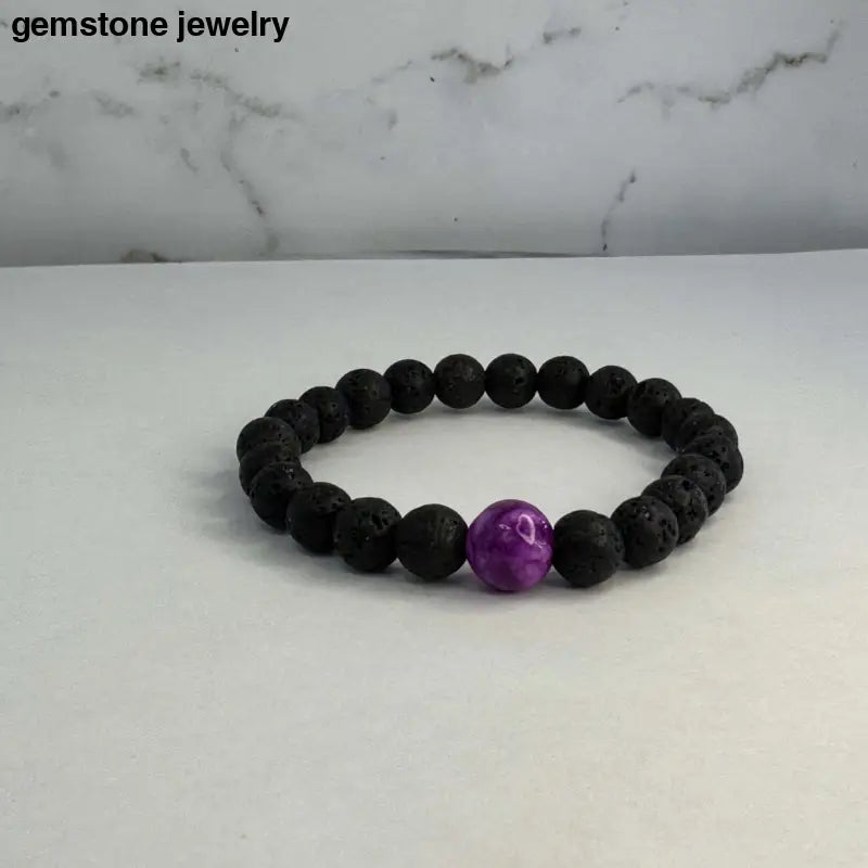 Lava Stone Bracelet, Lava Rock Stone Bracelets - Bec Sue Jewelry Shop