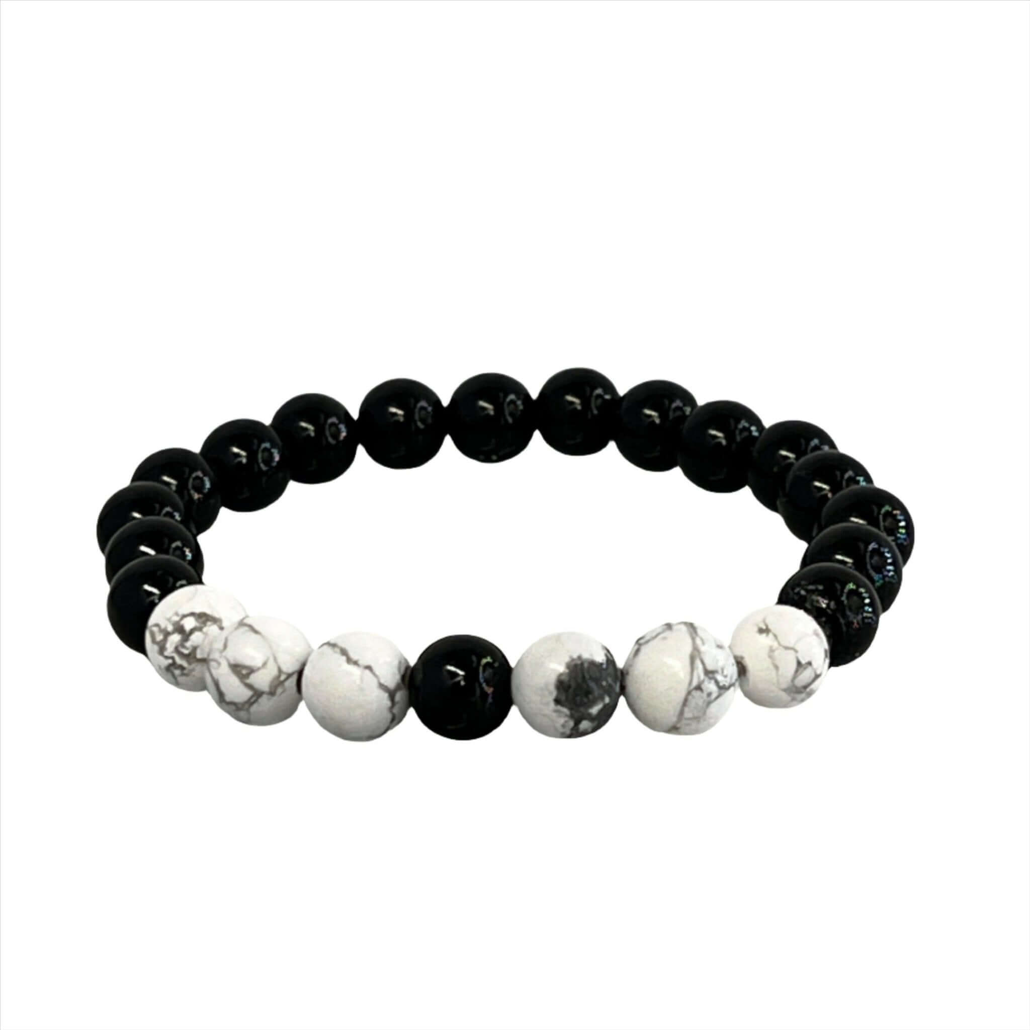 Black Onyx Bracelet, Onyx & Howlite Bracelets - Bec Sue Jewelry Shop