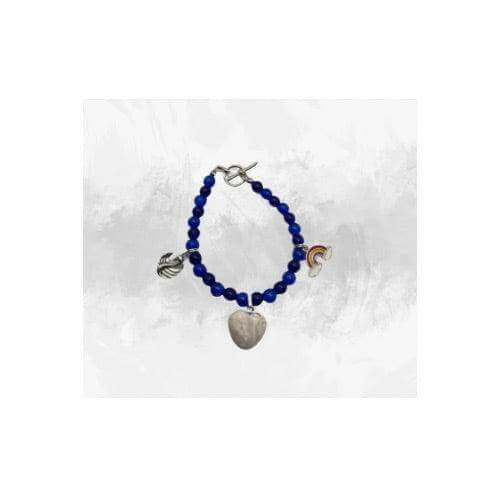 Blue Charm Bracelet, Blue Charm Bracelet for women - Bec Sue Jewelry Shop