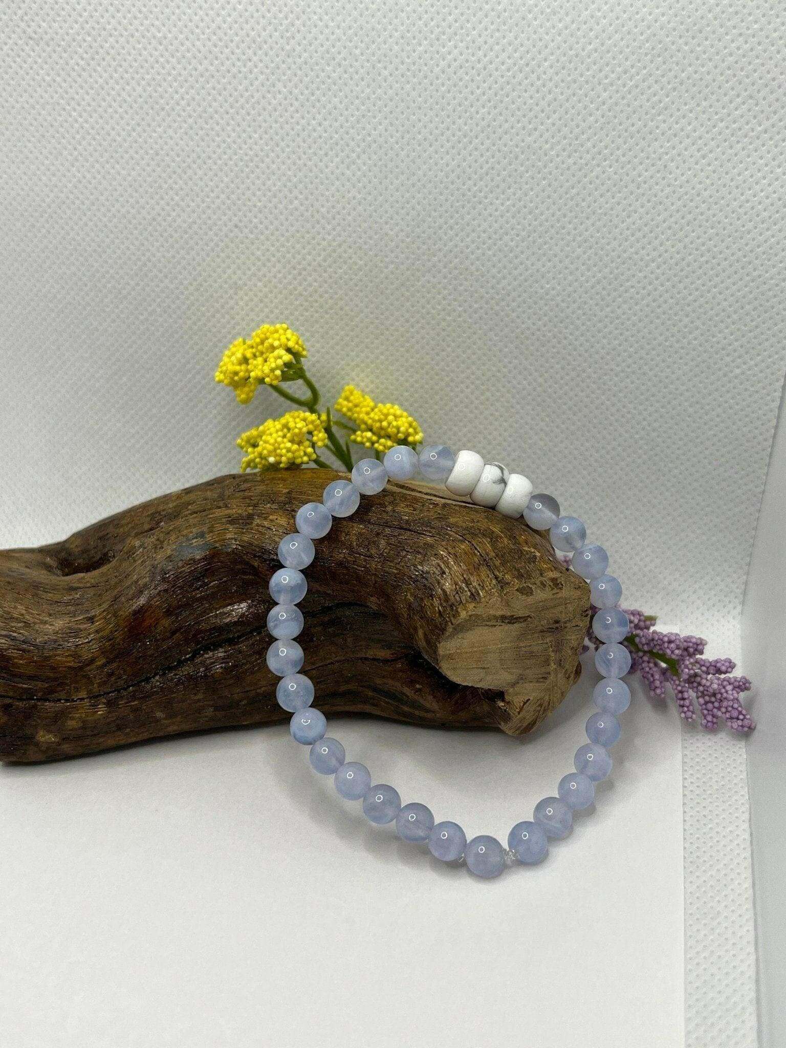 Blue Lace Agate Bracelet - Bec Sue Jewelry Shop