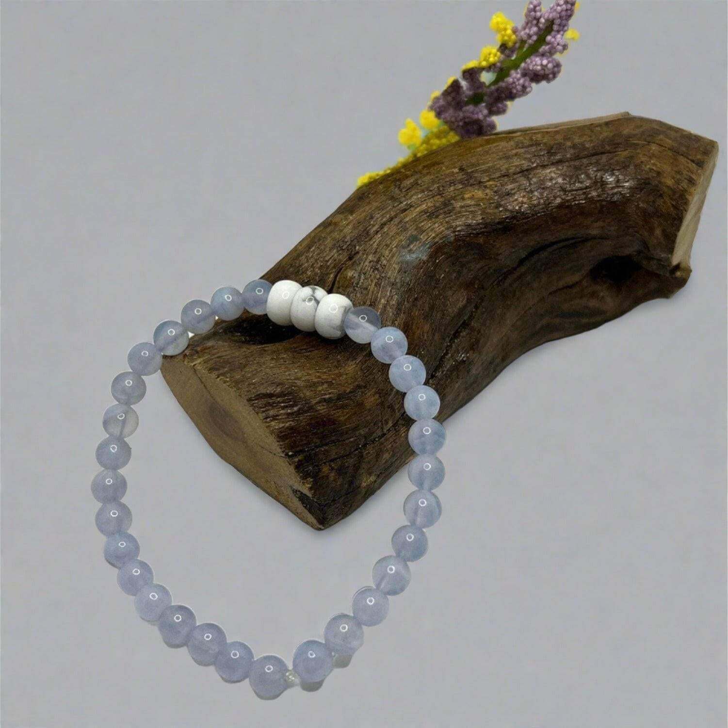 Blue Lace Agate Bracelet - Bec Sue Jewelry Shop