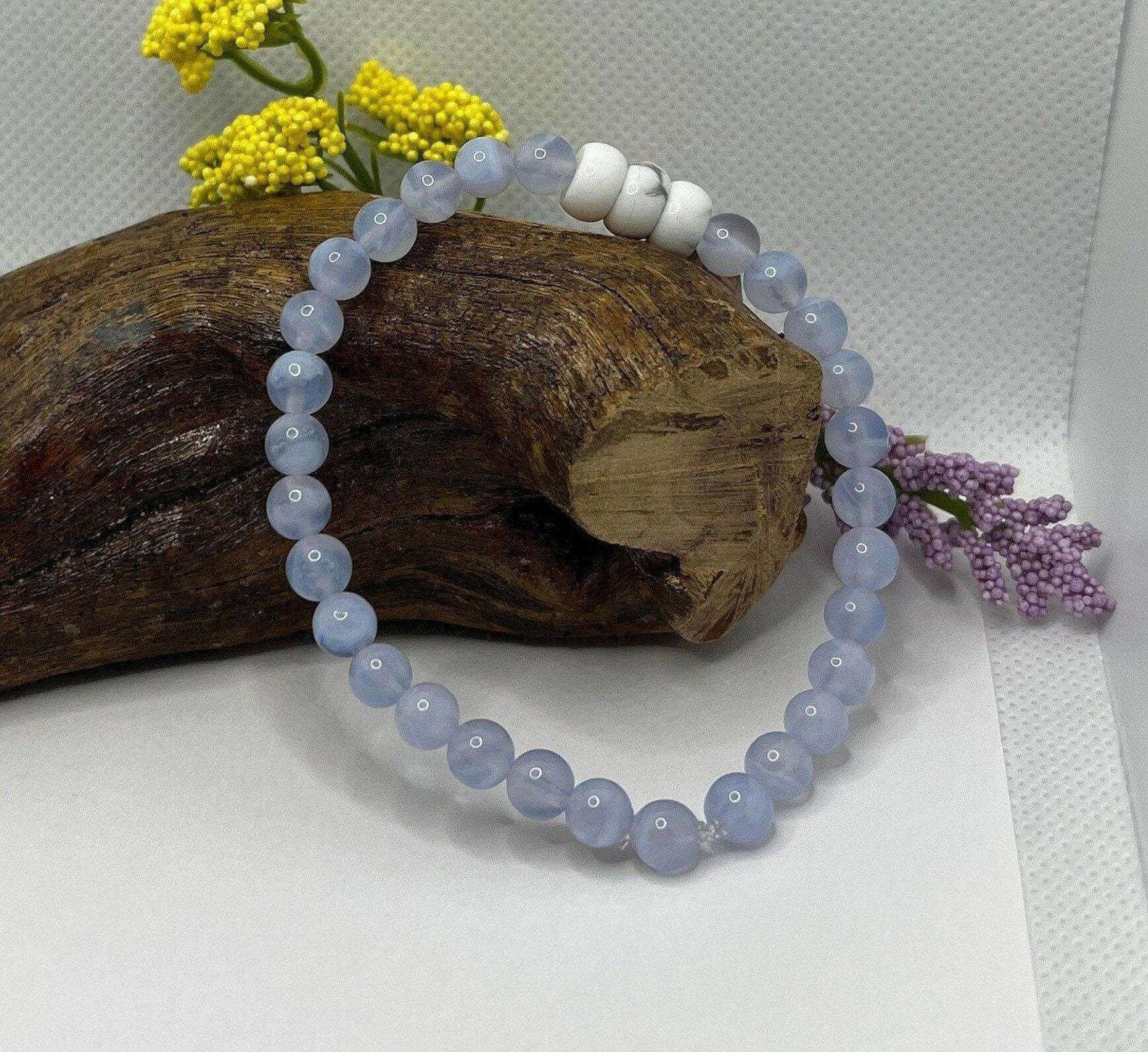 Blue Lace Agate Bracelet - Bec Sue Jewelry Shop