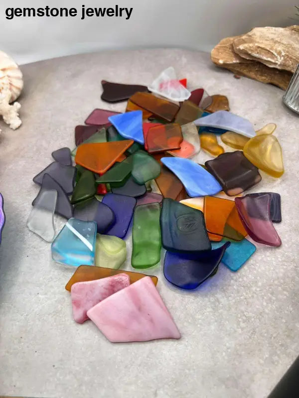 Tumbled Glass, Bulk Tumbled Glass, Sea Glass Bulk - Bec Sue Jewelry Shop