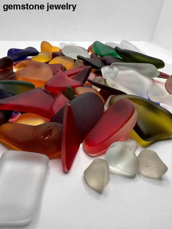 Tumbled Glass Bulk, Ocean Glass Art, Home Decor - Bec Sue Jewelry Shop