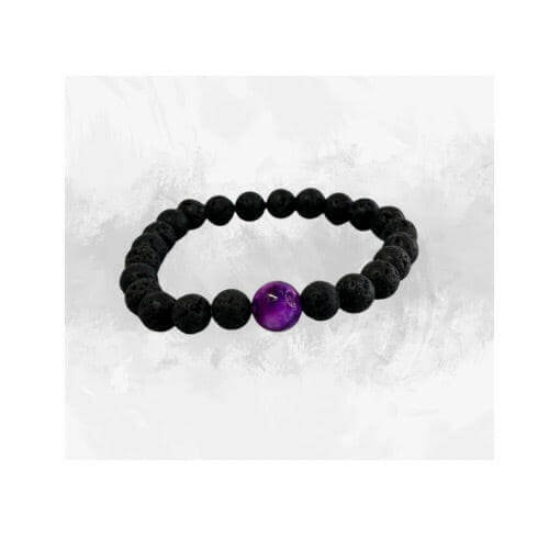 DiffuserBracelet, Lava Stone & Sugilite Bracelet - Bec Sue Jewelry Shop