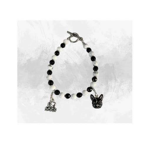 Dog Charm Bracelet, Howlite Jewelry - Bec Sue Jewelry Shop