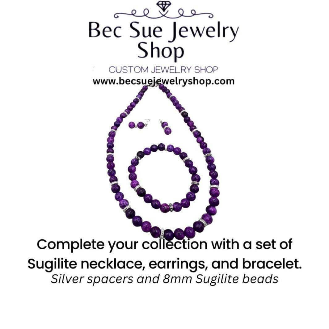 Elegant Sugilite Jewelry Set - Bec Sue Jewelry Shop