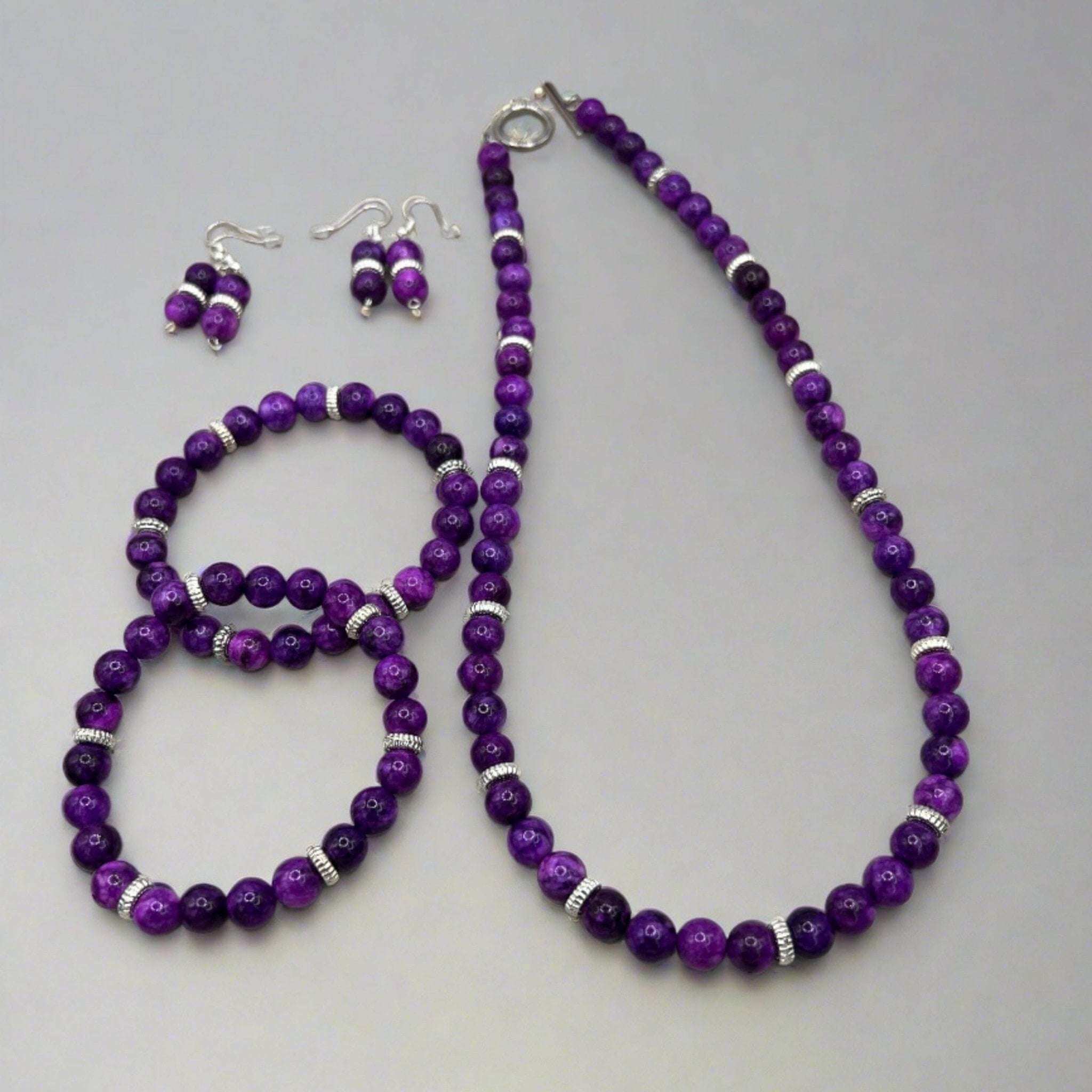 Elegant Sugilite Jewelry Set - Bec Sue Jewelry Shop