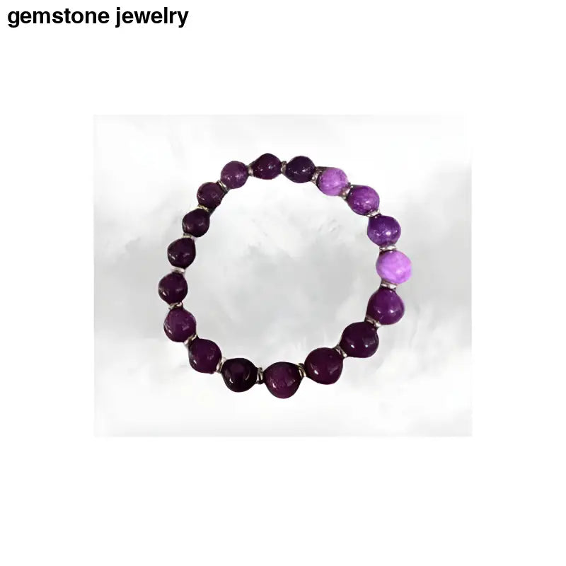 Amethyst Bracelet, February Birthstone Bracelet, Amethyst Crystal Bracelet - Bec Sue Jewelry Shop