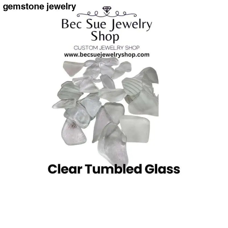 Ocean Glass Art, White Tumbled Sea Glass - Bec Sue Jewelry Shop