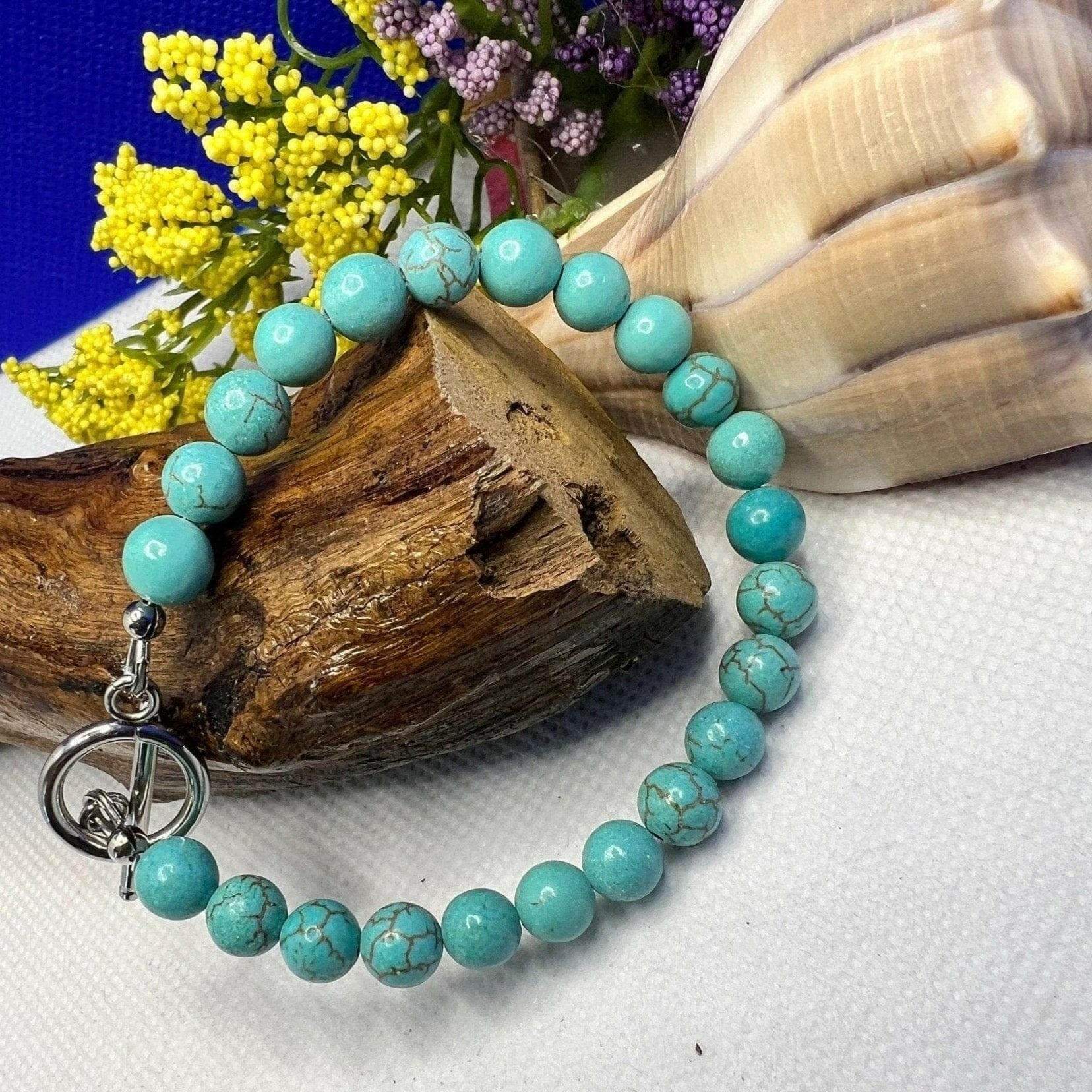 Gemstone Turquoise Bracelet - Bec Sue Jewelry Shop