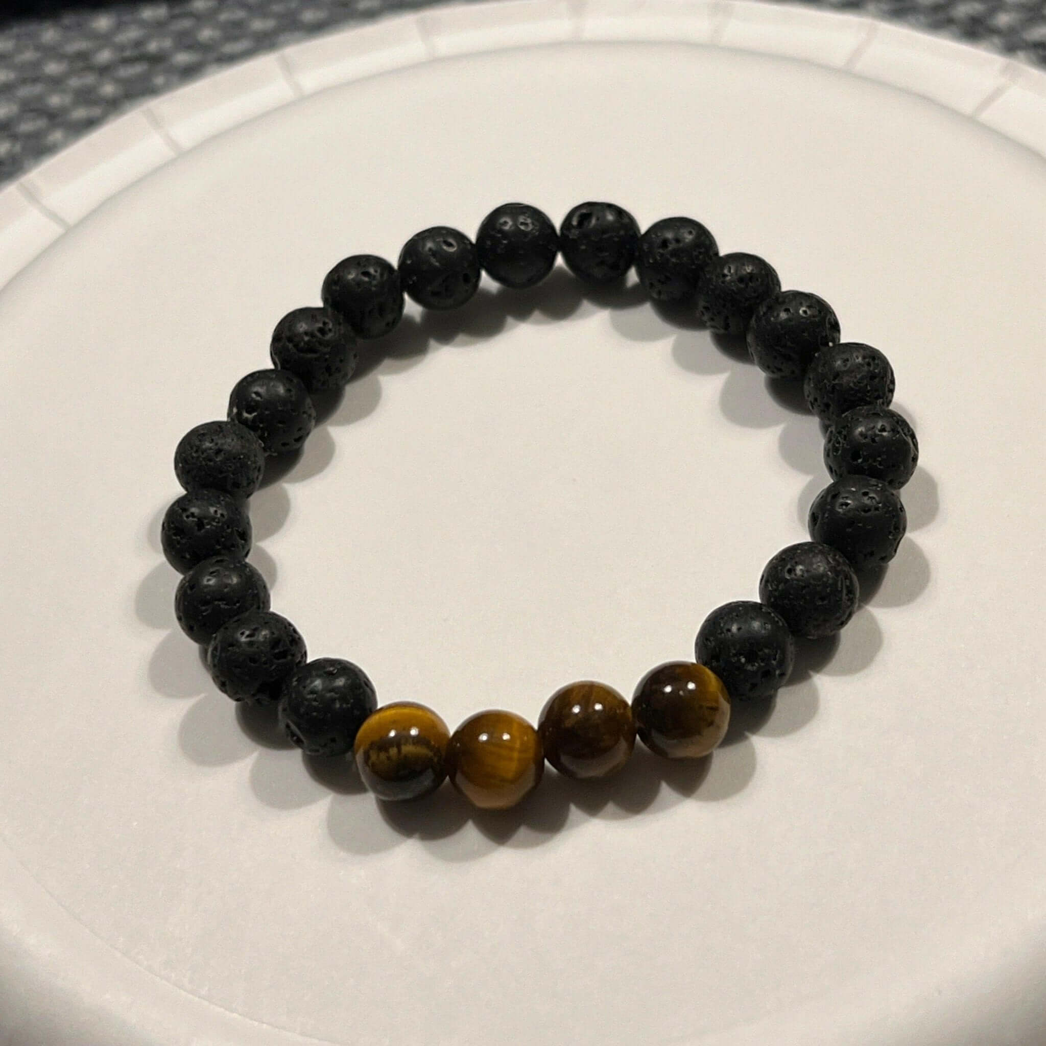 Lava Rock Bracelet, Lava Stone Bracelet, Tiger Eye Bracelet - Bec Sue Jewelry Shop