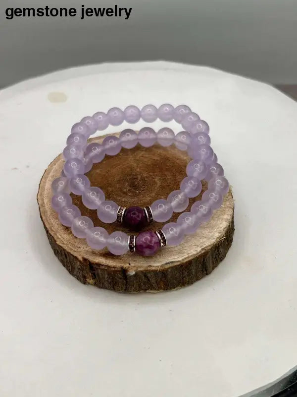 womens purple Bracelet, Purple Glass Beads, Purple Jewelry - Bec Sue Jewelry Shop