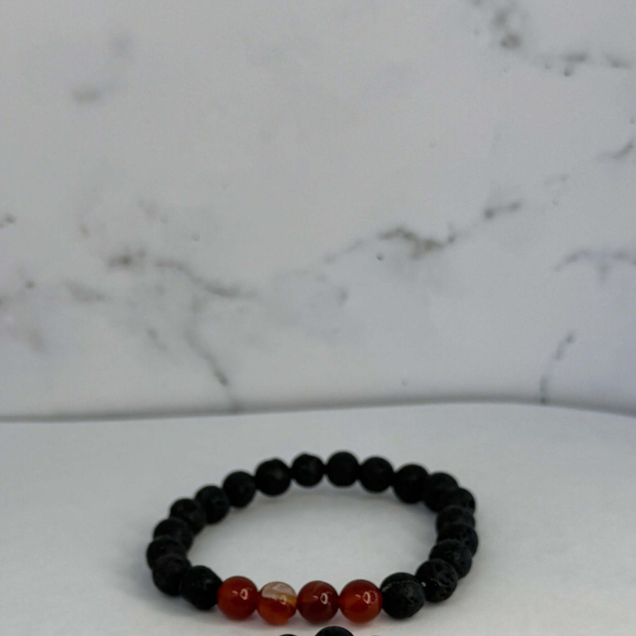 Mens Lava Stone Bracelet, Stone Bracelet, gem Bracelet - Bec Sue Jewelry Shop