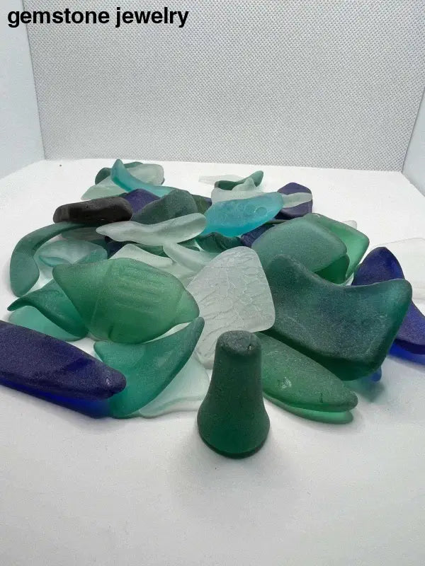 Mixed Sea Glass, Unpolished Tumbled Glass, 