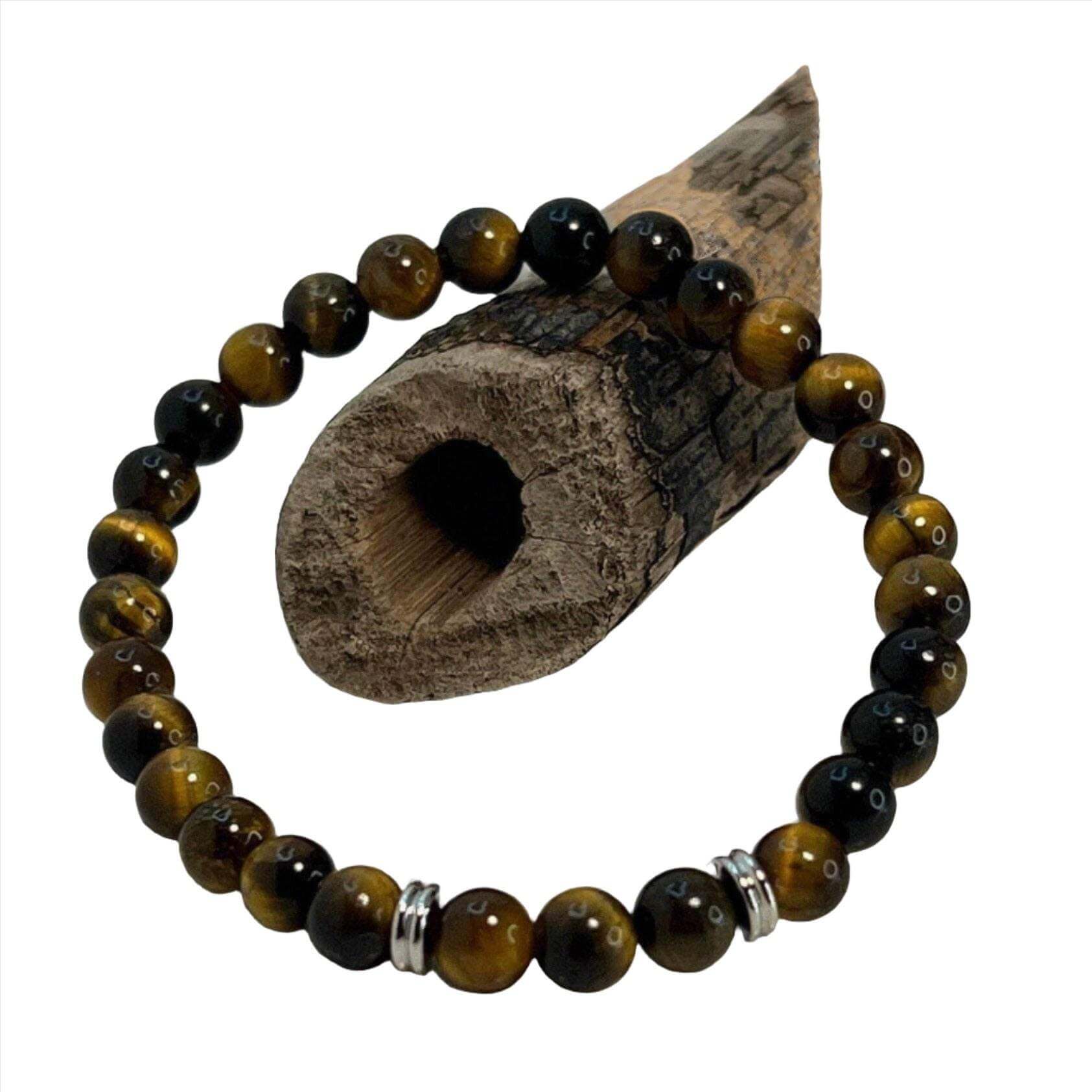 Natural Stone Chakra Bracelet, Tiger Eye Protection Bracelet - Bec Sue Jewelry Shop