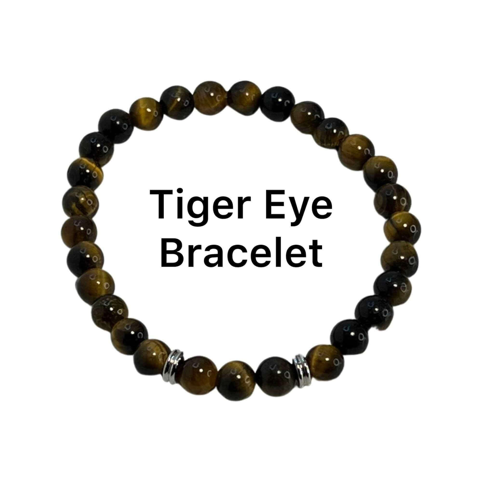 Natural Stone Chakra Bracelet, Tiger Eye Protection Bracelet - Bec Sue Jewelry Shop