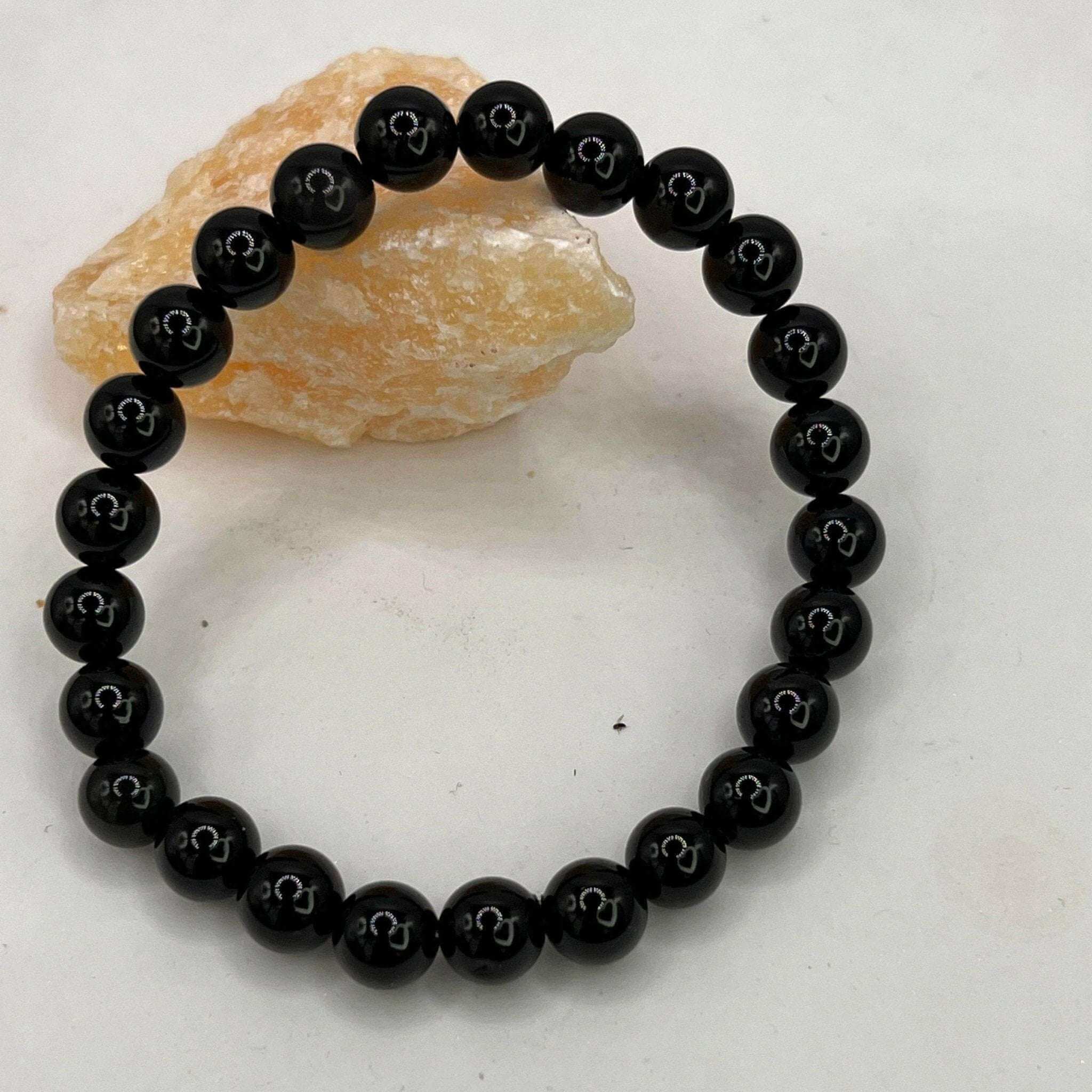 Obsidian Bracelet for men, Obsidian Jewelry - Bec Sue Jewelry Shop