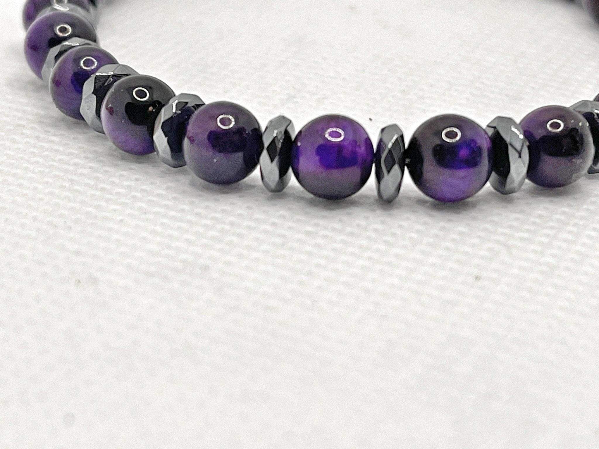 Purple Gemstone Bracelet - Bec Sue Jewelry Shop