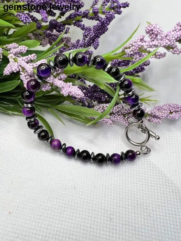 Purple Gemstone Bracelet - Bec Sue Jewelry Shop