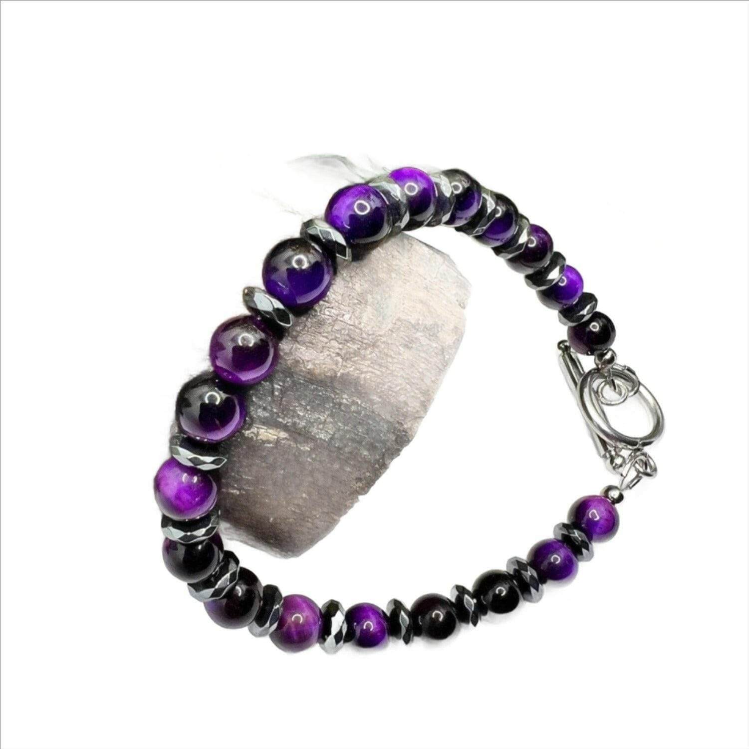 Purple Gemstone Bracelet - Bec Sue Jewelry Shop