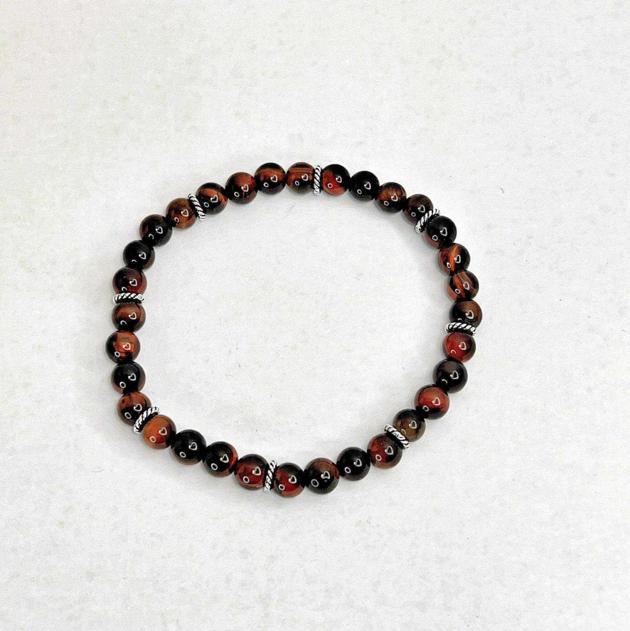 Red Tiger Eye Bracelet, Tiger Eye Chakra Bracelet - Bec Sue Jewelry Shop