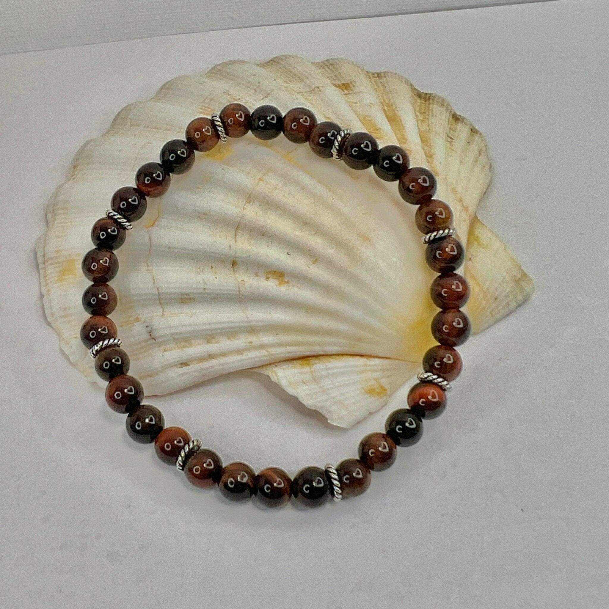 Red Tiger Eye Bracelet, Tiger Eye Chakra Bracelet - Bec Sue Jewelry Shop