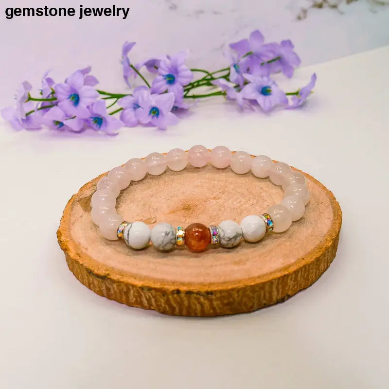 authentic rose quartz bracelet