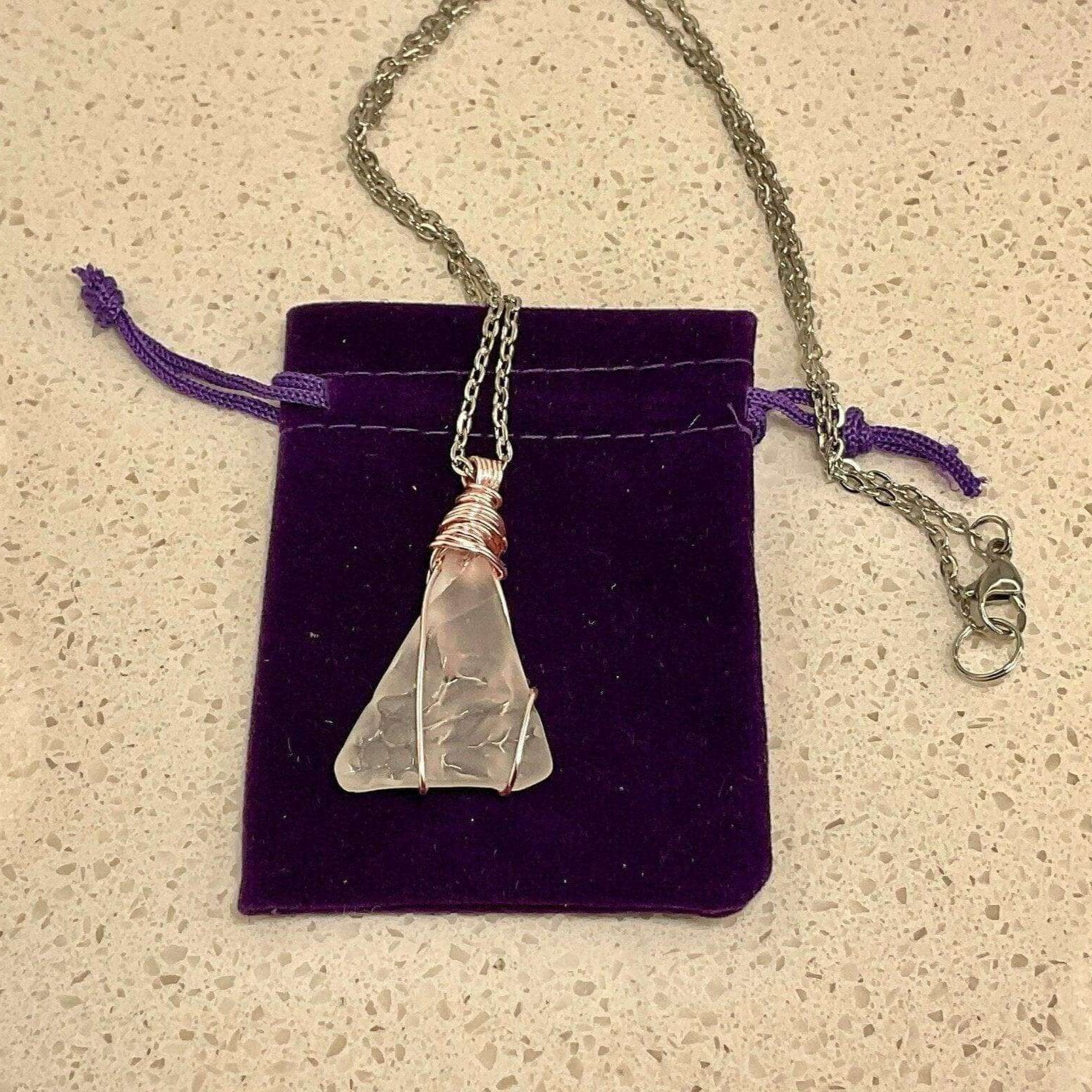 Sea Glass Jewelry Sterling Silver, Sea Glass Necklace, - Bec Sue Jewelry Shop