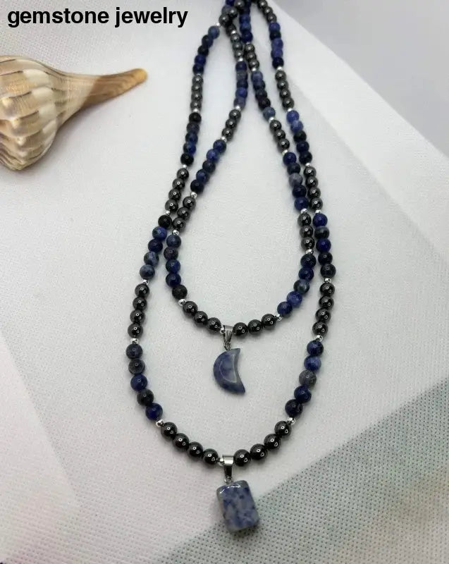 Sodalite Necklace, Sodalite Jewelry - Bec Sue Jewelry Shop