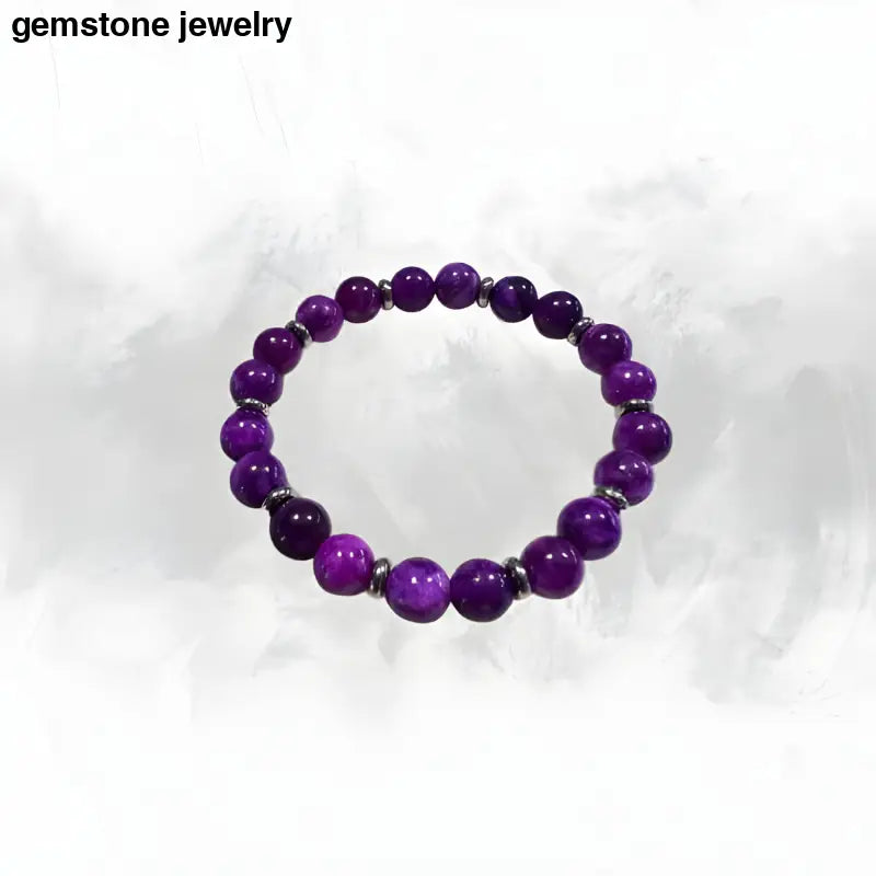 Sugilite bracelet sugilite beaded bracelet